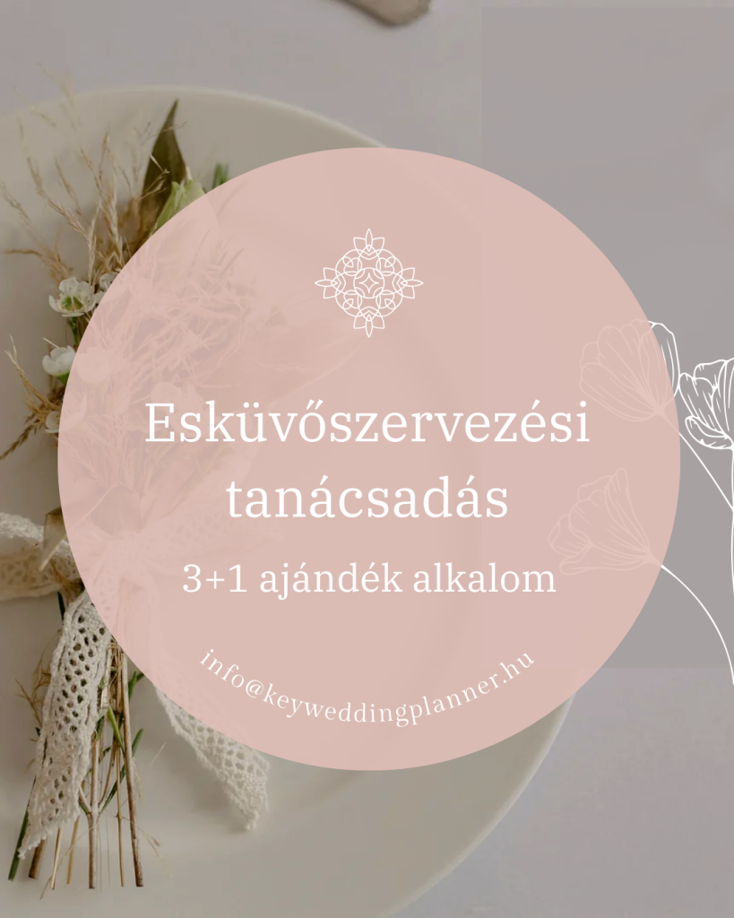 Esküvőszervezési tanácsadás, 4 alkalmas